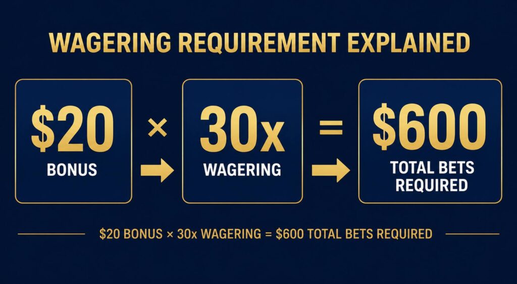 How wagering requirements work — no deposit bonus math explained