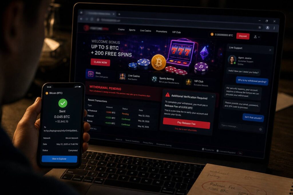 crypto casino scams