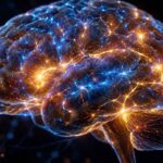 A glowing human brain with neural reward pathways representing variable ratio reinforcement psychology in gaming and gambling